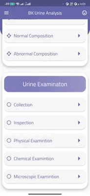 BK Urine Analysis android App screenshot 4